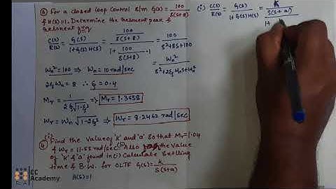 #200 problems-2 on frequency domain specifications in control systems || EC Academy