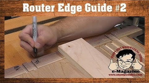 SIMPLE Router Edge Guide #2- T-Square style (Rout accurate dados, grooves, rabbets and more!)