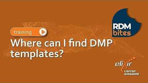 RDMbites | Where can I find DMP templates?