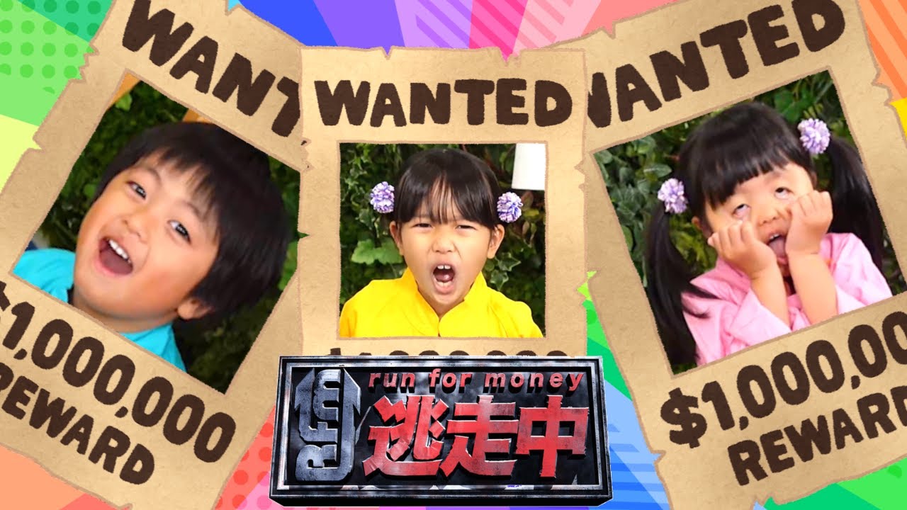 【逃走中ごっこ】まりちゃんといずちゃんとみなくんが体育館のルールとマナーを守らないよ！　ハンターパパに逮捕してもらおう！