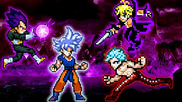 Goku TP OP(All Form) & Vegeta OP(All Form) VS Meliodas TP OP & Ban OP in Jump Force Mugen