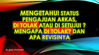 CARA CEK PENGAJUAN ARKAS TERBARU DAN ALASAN KENAPA DI TOLAK