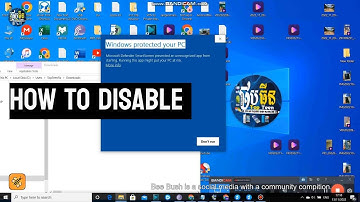 How to disable window protected your pc