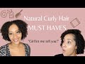 Natural curly hair must haves