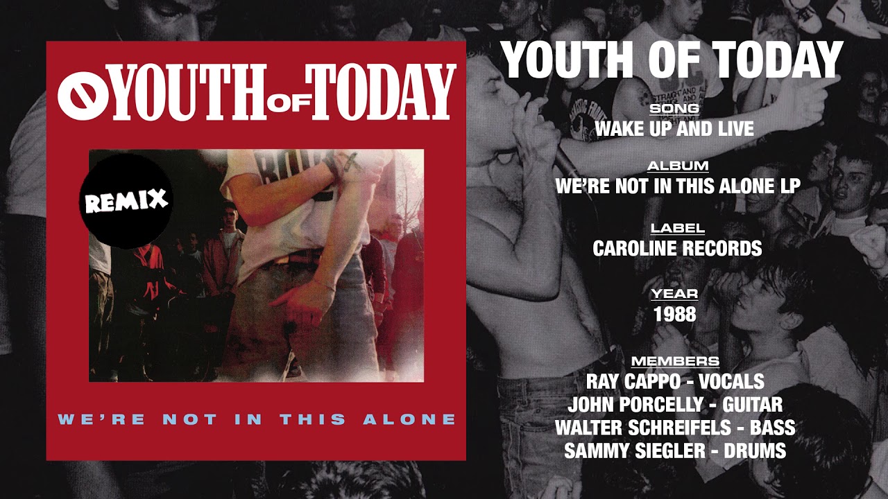 YOUTH OF TODAY - We're Not In This Alone LP - Caroline Records [Second Mix] (1988)
