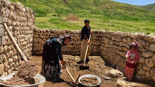 Nomadic Life in the Zagros Mountains | A Real Day of a Family Struggling to Survive in Nature