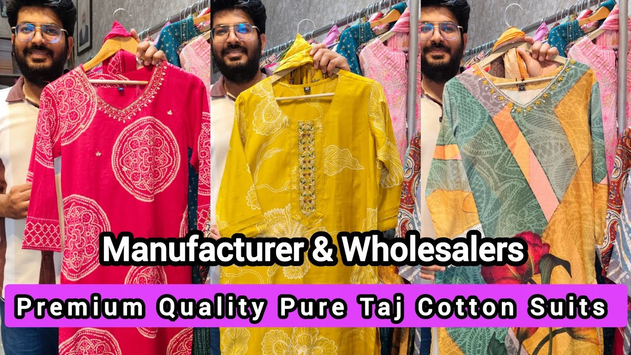 😍Buy Direct From Factory - Premium Quality Taj Cotton Ethnic Wear😍#tajcottonsuits