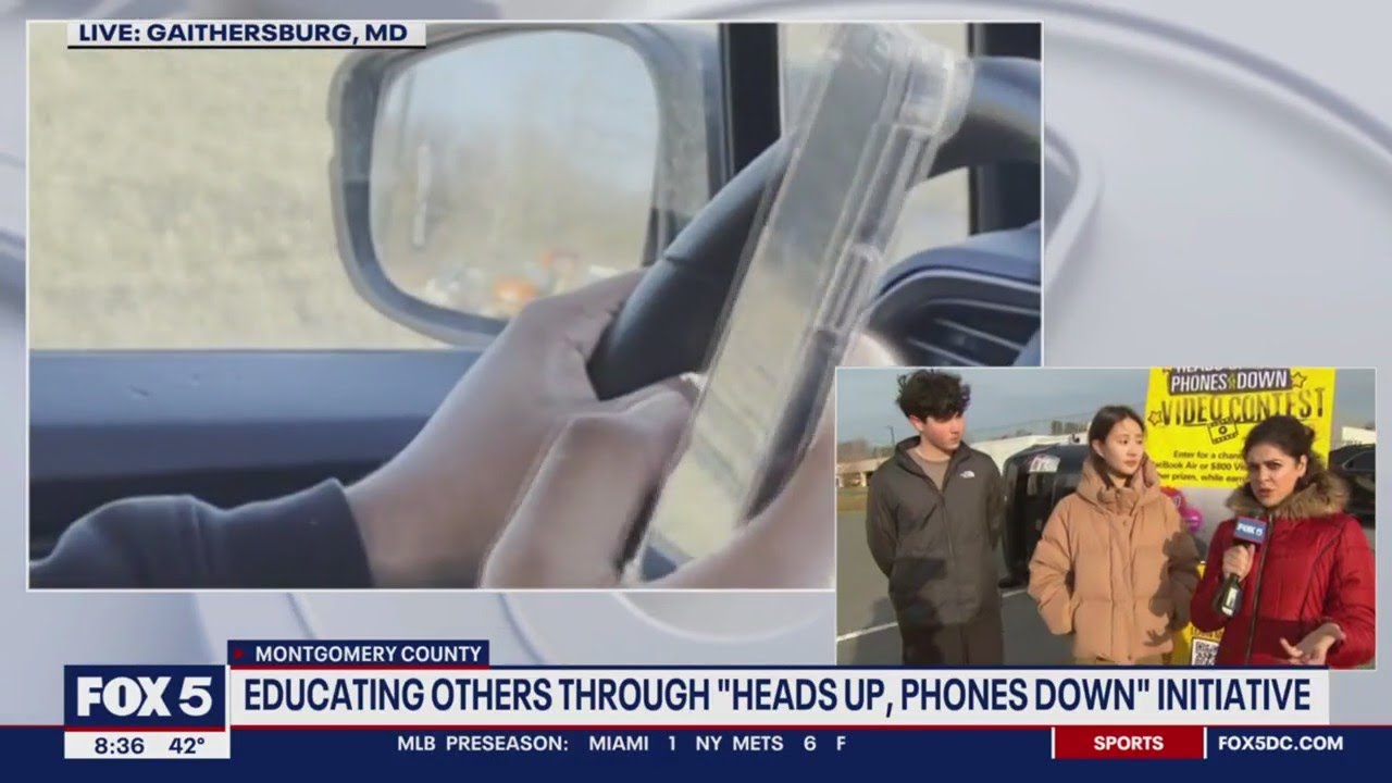 'Heads up, phones down' contest aims to inform teens to put down their