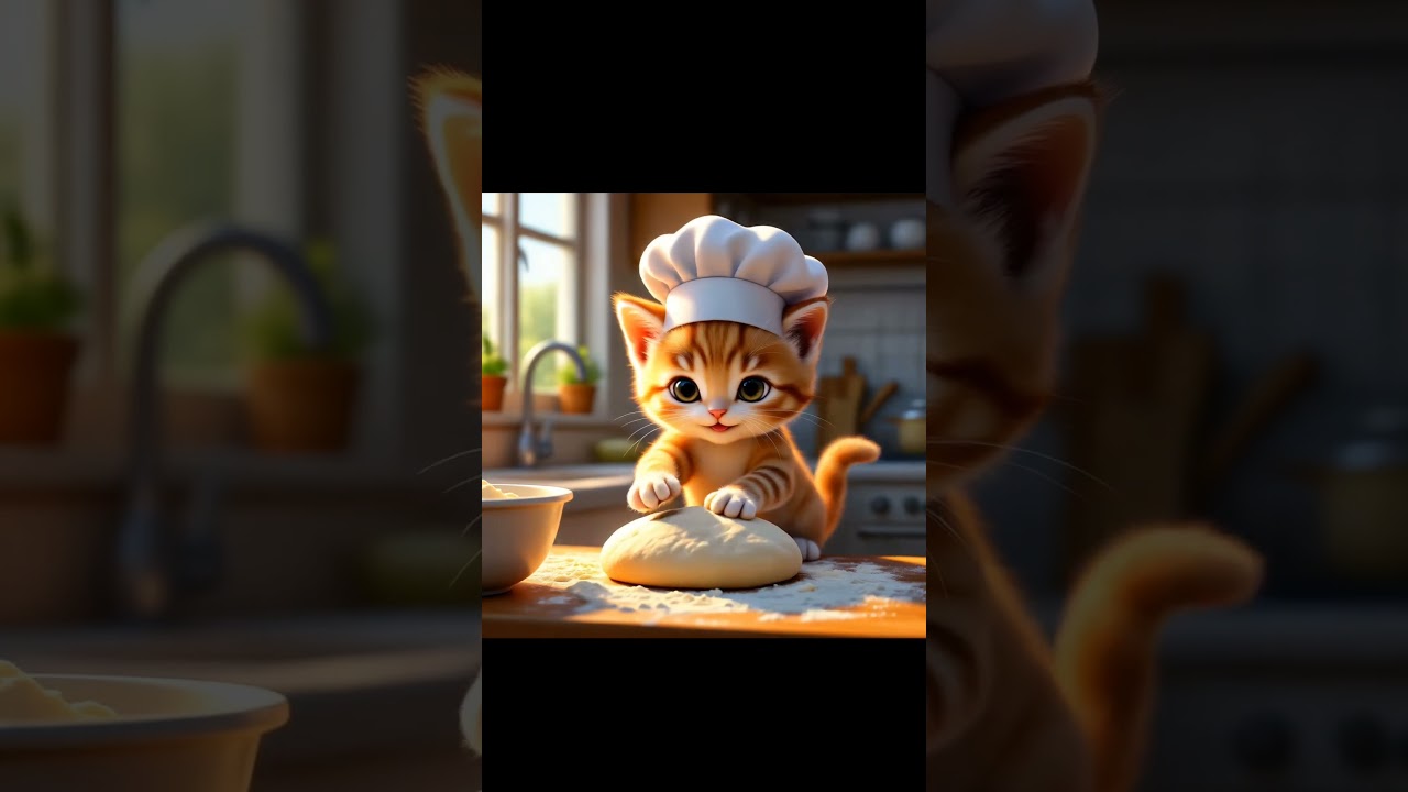 Cooking Cat in Action: MasterChef Meow Edition!