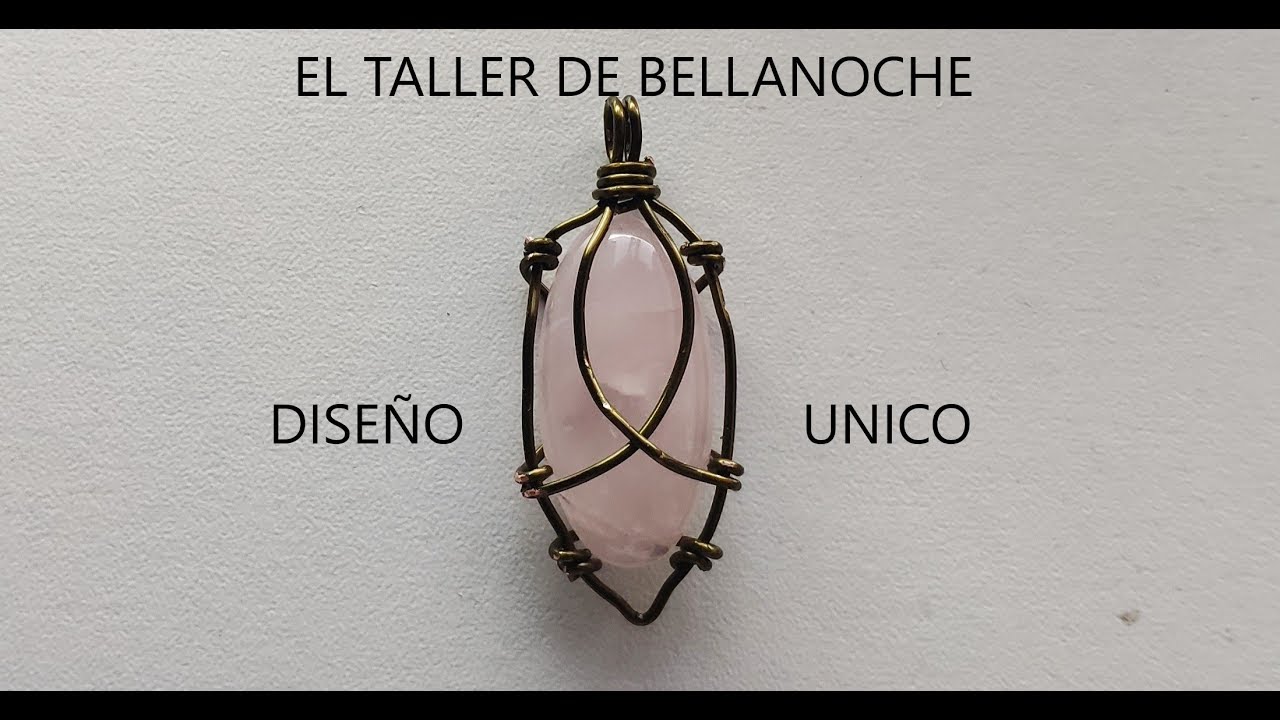 COMO ENGARZAR UN CABUJON CON ALAMBRE DE COBRE ANTIGUO BEEBEECRAFT-CABOCHON WITH ANTIQUE COPPER WIRE