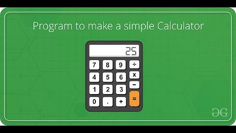 Simple Calculator using programming in Python | Pycharm | Python