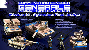C&C: Generals - Tomahawk:Storm - USA Campaign Mission 1:Final Justice - Brutal -  With Commentary