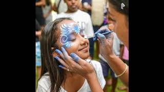 Our face paint artist is at children's event