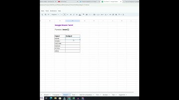 Upper case to Lower case in Google Sheets Tamil #shorts