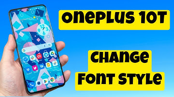 How To Change Font Style in One Plus 10T || Oneplus Font Change
