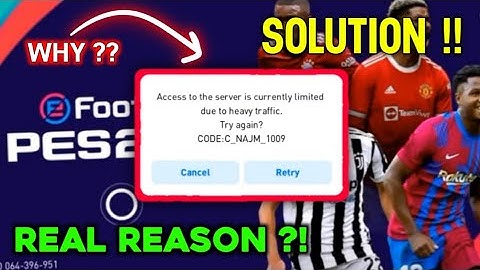 WHAT IS THE REAL REASON FOR SERVER ERROR ISSUE ? DETAIL VIDEO | SOLUTION | WHY SERVER ERROR ? PES 21
