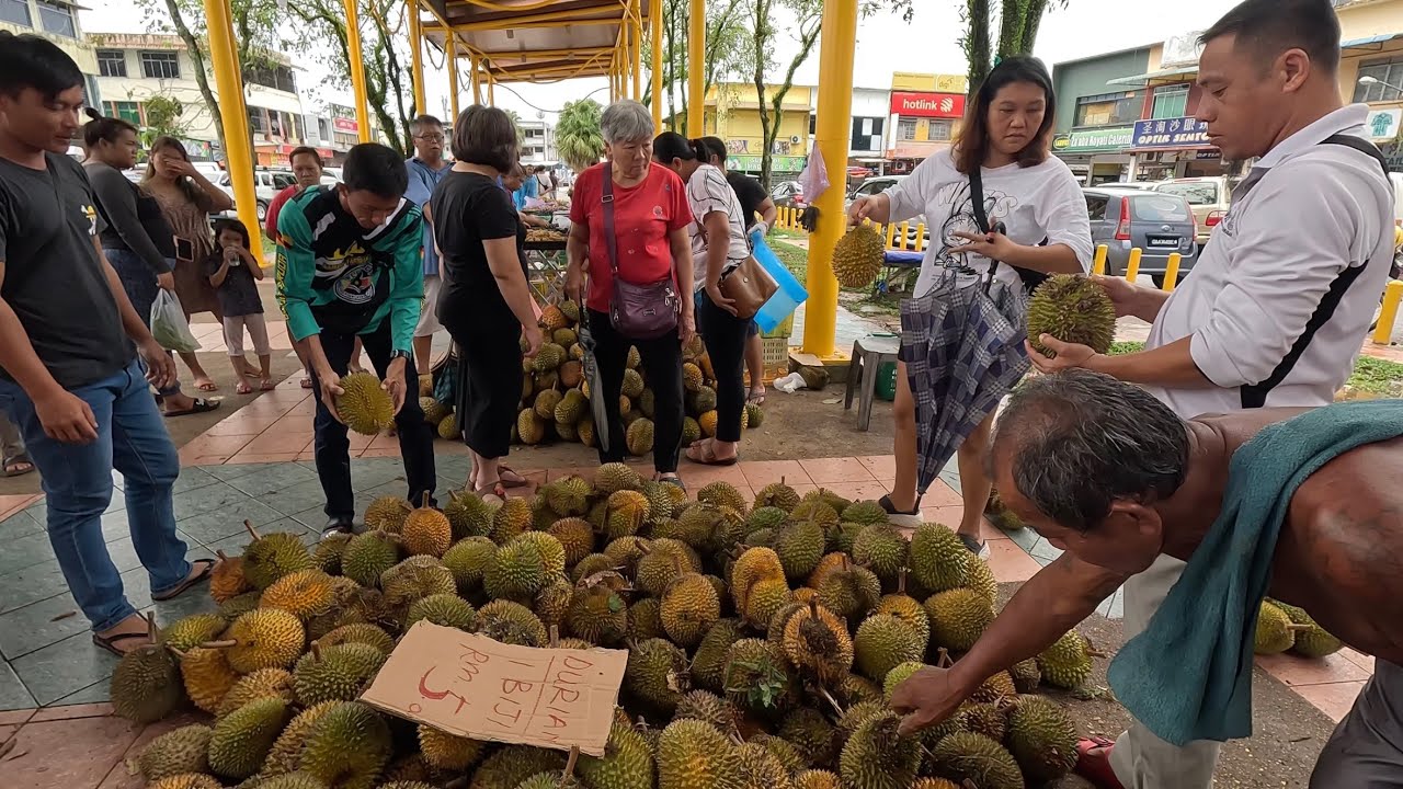 Batu7 Kuching,Sarawak Di Landa Musim Durian // Murah-Murah Semua Dapat Makan Durian…//