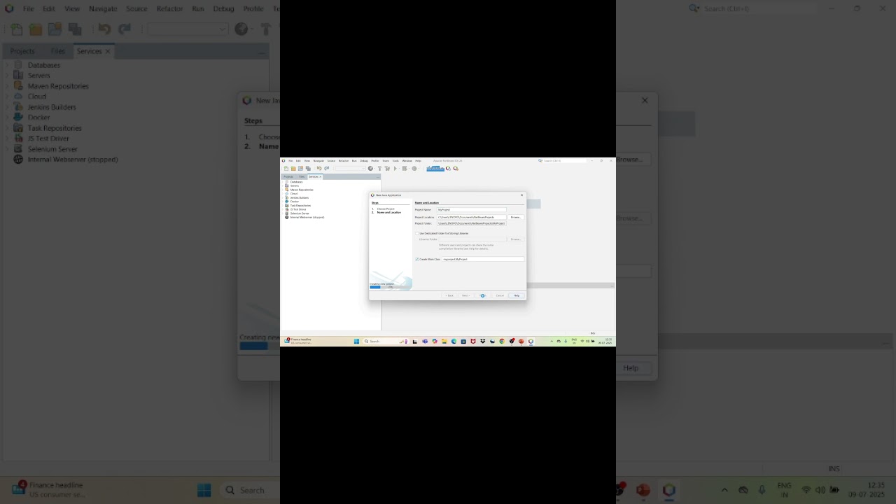 Create and Run Java Program in NetBeans IDE 