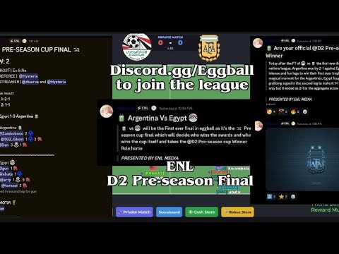Argentina Vs Egypt Eggball D2 pre-season cup final
