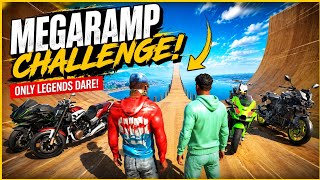 Megaramp challenge with bikes||Indian bike driving 3d in Telugu||Sadhgun Gaming #megarampchallenge screenshot 3