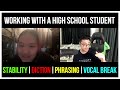 Working with a High School student from Vietnam on Stability on High notes