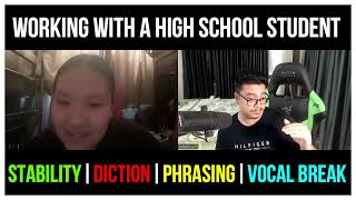 Working with a High School student from Vietnam on Stability on High notes