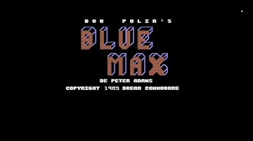 Blue Max Commodore 64 Start screen