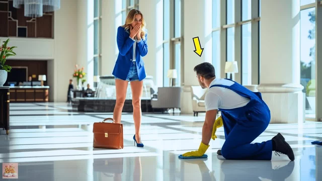 Dottoressa miliardaria vede il primo uomo amato pulire il suo hotel come bidello papà ancora !