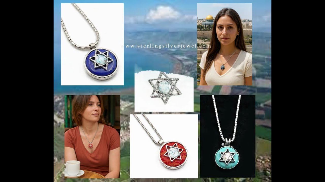Bluenoemi Handcrafted Silver Star of David Necklaces | Designer Jewelry Made in Israel