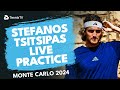 LIVE PRACTICE STREAM | Stefanos Tsitsipas Warms Up For Day 5! ⚡️