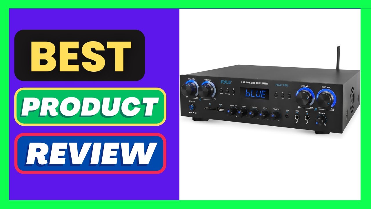 Pyle Bluetooth Home Stereo Amplifier Receiver - 4 Channel, 800 Watt