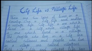Compare And Contrast Essayessay On City Life Vs Village Life