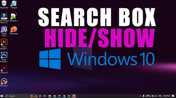 How to Hide/Show Search Box on Taskbar in Windows 10