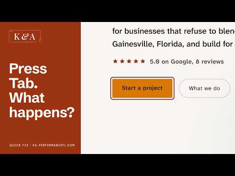 Test Your Website With One Key: The Tab Key Check