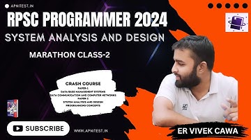 RPSC PROGRAMMER 2024 | System Analysis and Design | MARATHON | 300 MCQ | ER.VIVEK CAWA