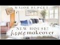 Free home makeover  extreme budget living room makeover  old house  rental friendly