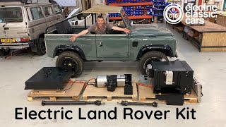 Land Rover Defender boltin electric conversion kit.