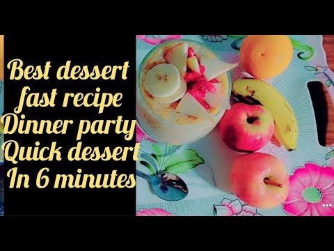 BEST DESSERT RECIPE \ DINNER PARTY RECIPE\ QUICK DESSERT IN 6 MINTS