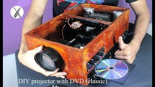DIY Projector With DVD Player & Car TV Monitors
