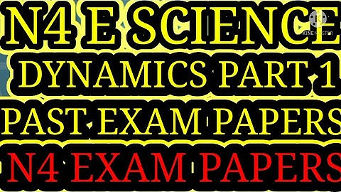 Engineering Science N4 February 2022 Dynamics Part 1 @mathszoneafricanmotives