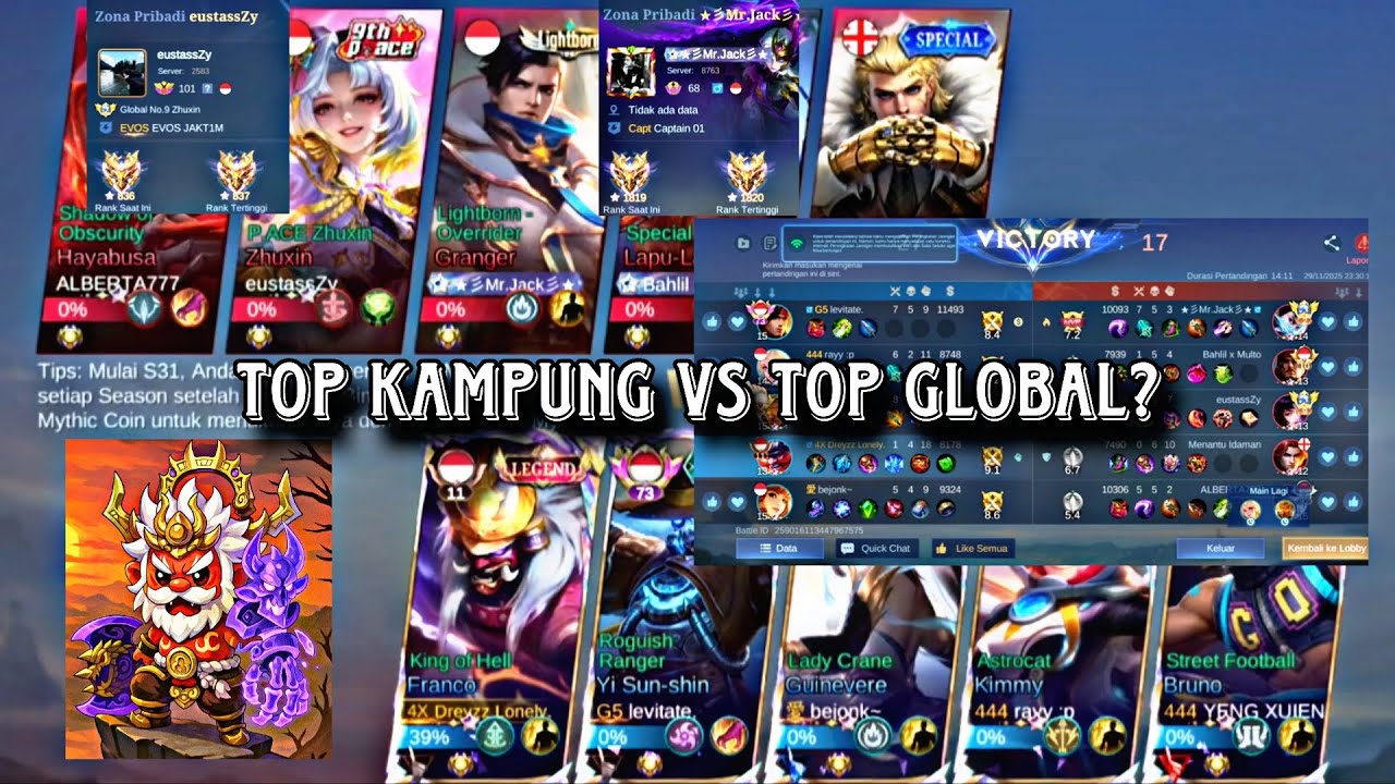 Top kampung vs Top global?? Gameplay Franco di Rank Immortal 🔥🔥