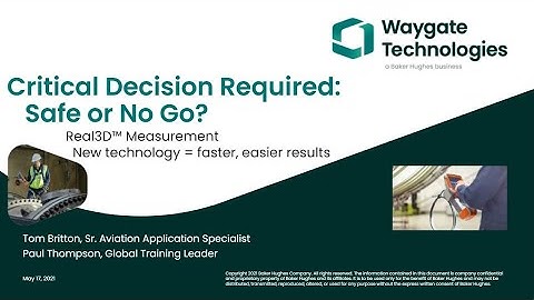 Waygate Technologies | Real Different 3D Measurement | Webinar