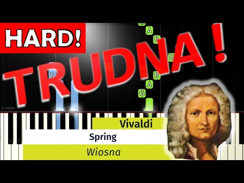 🎹 Wiosna (A. Vivaldi) - Piano Tutorial (TRUDNA! wersja) 🎵 NUTY W OPISIE 🎼