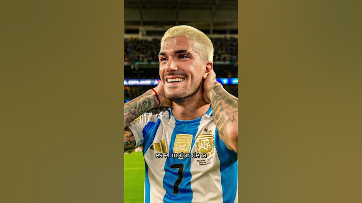 El imprescindible Rodrigo De Paul 🇦🇷👏