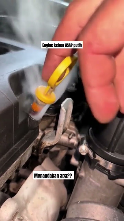 ENGINE Keluar ASAP putih,menandakan engine Ada masalah?? #automobile  #mechanic #engine #shortvideo