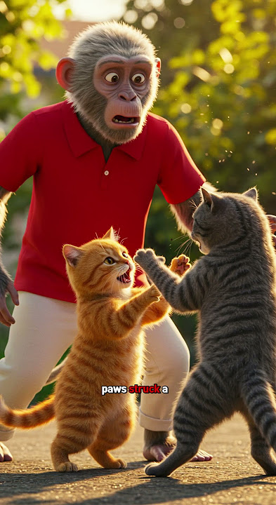 'Tommy Monkey & Kitty Cat’s Street Fight Lesson 🐵🐱 | A Story of Anger, Injury & Forgiveness'