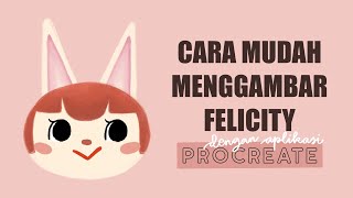 #EasyDrawing Felicity Animal Crossing New Horizon with Procreate screenshot 3