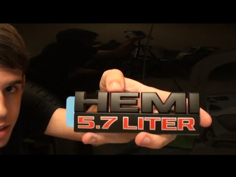 New Black 5.7HEMI Fender Badge Emblem Sticker Decal RAM