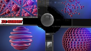 How to make molecules, Different elements from one circle | Element 3D Replicator Options | MKC