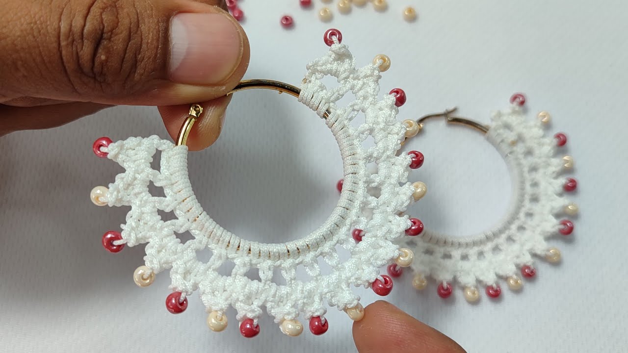 ♦️Candongas en crochet y mostacilla muy fáciles de Hacer con @Victor Hernandez Crochet